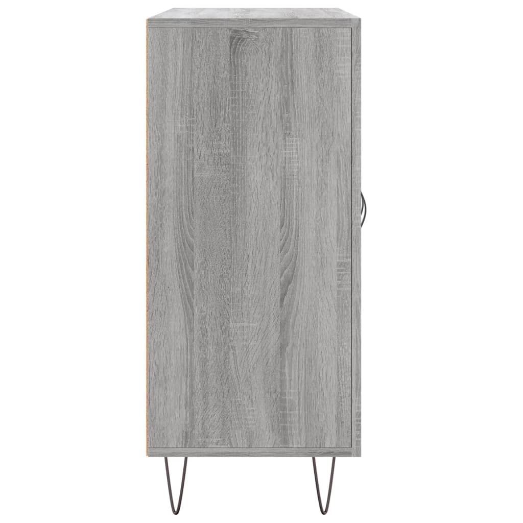 Credenza Grigio Sonoma 90x34x80 cm in Legno Multistrato - homemem39