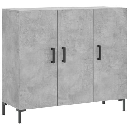 Credenza Grigio Cemento 90x34x80 cm in Legno Multistrato - homemem39