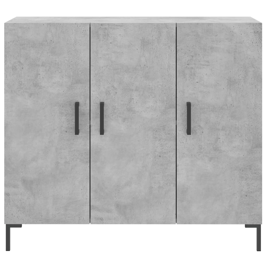 Credenza Grigio Cemento 90x34x80 cm in Legno Multistrato - homemem39