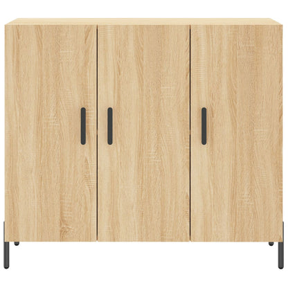 Credenza Rovere Sonoma 90x34x80 cm in Legno Multistrato - homemem39