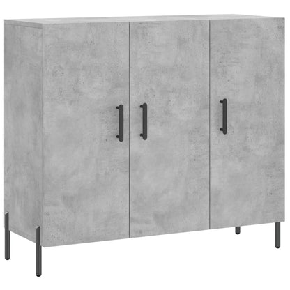 Credenza Grigio Cemento 90x34x80 cm in Legno Multistrato - homemem39