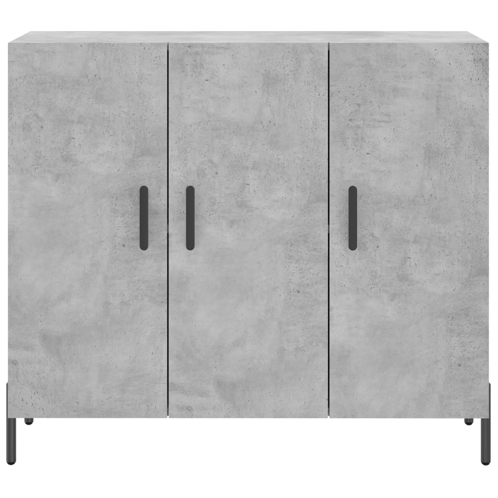 Credenza Grigio Cemento 90x34x80 cm in Legno Multistrato - homemem39