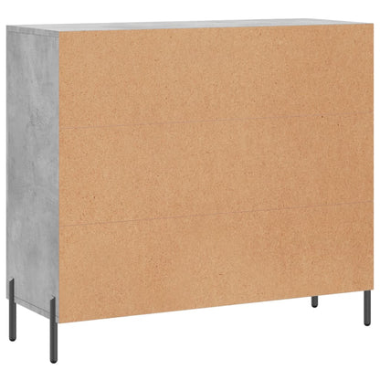 Credenza Grigio Cemento 90x34x80 cm in Legno Multistrato - homemem39