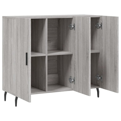 Credenza Grigio Sonoma 90x34x80 cm in Legno Multistrato - homemem39