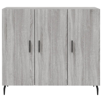 Credenza Grigio Sonoma 90x34x80 cm in Legno Multistrato - homemem39