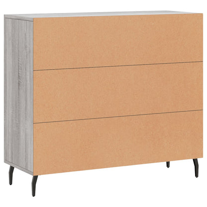 Credenza Grigio Sonoma 90x34x80 cm in Legno Multistrato - homemem39