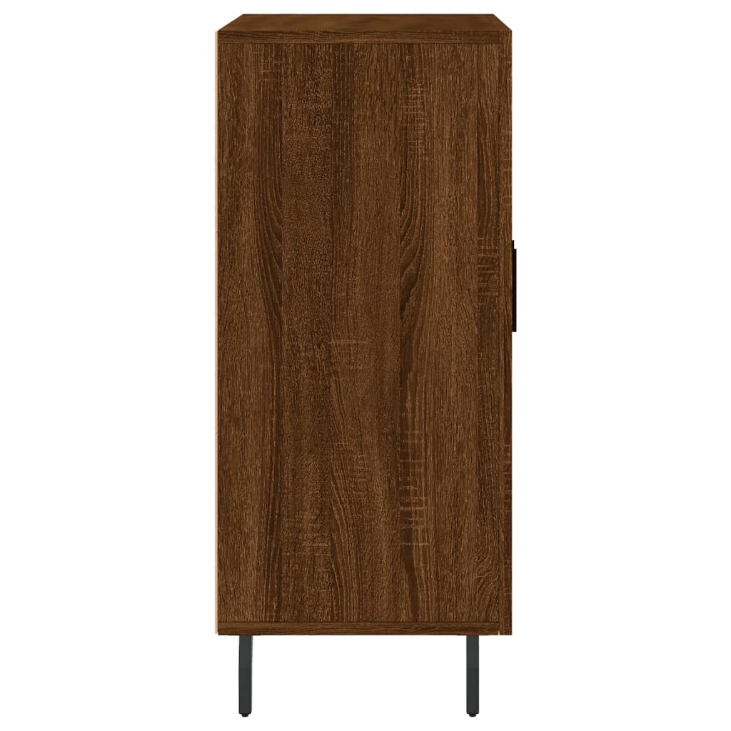 Credenza Rovere Marrone 90x34x80 cm in Legno Multistrato - homemem39