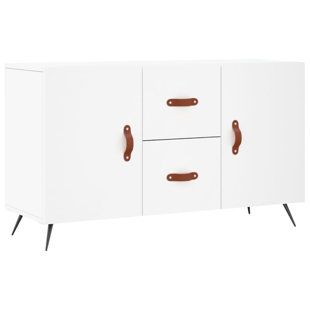 Credenza Bianca 100x36x60 cm in Legno Multistrato - homemem39