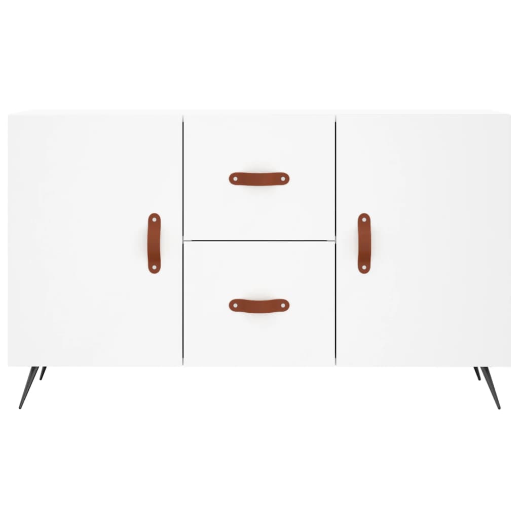 Credenza Bianca 100x36x60 cm in Legno Multistrato - homemem39