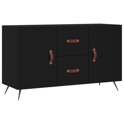 Credenza Nera 100x36x60 cm in Legno Multistrato - homemem39