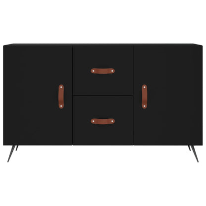 Credenza Nera 100x36x60 cm in Legno Multistrato - homemem39