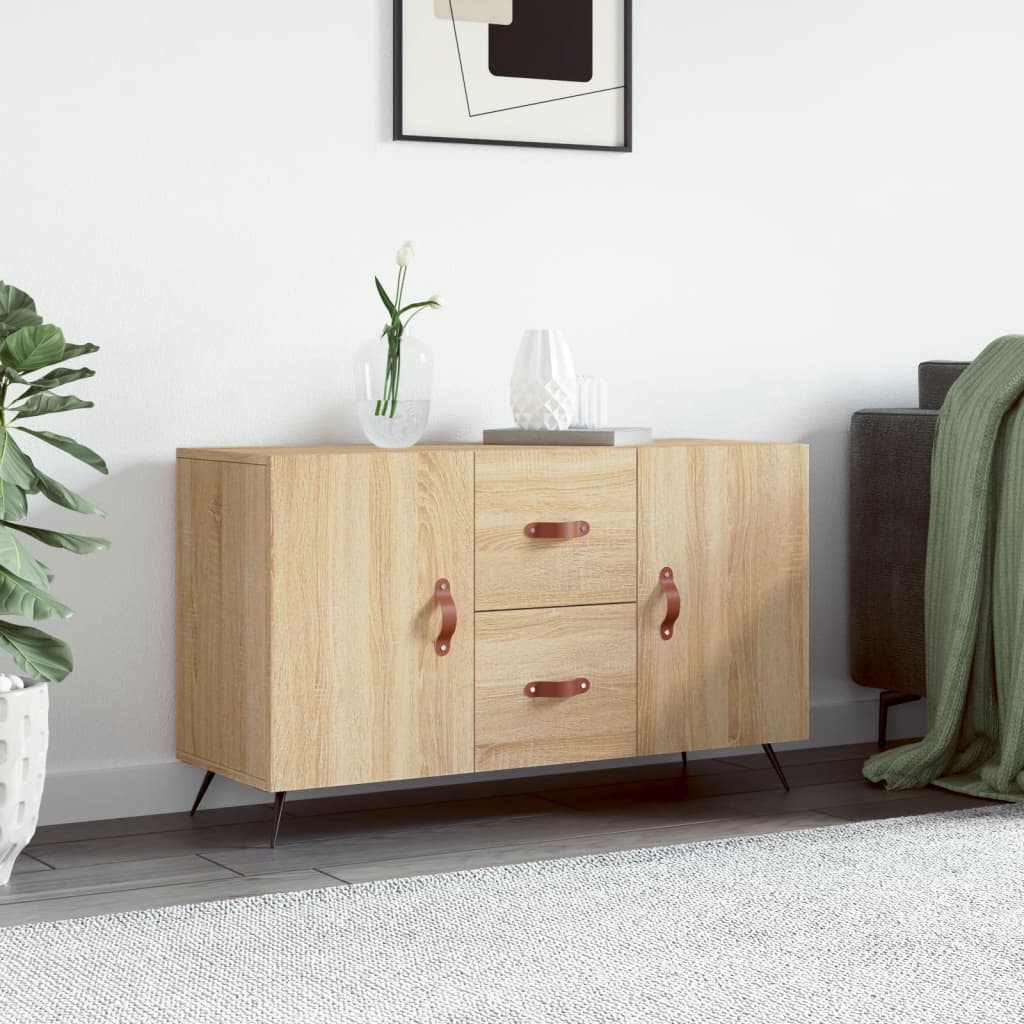 Credenza Rovere Sonoma 100x36x60 cm in Legno Multistrato - homemem39