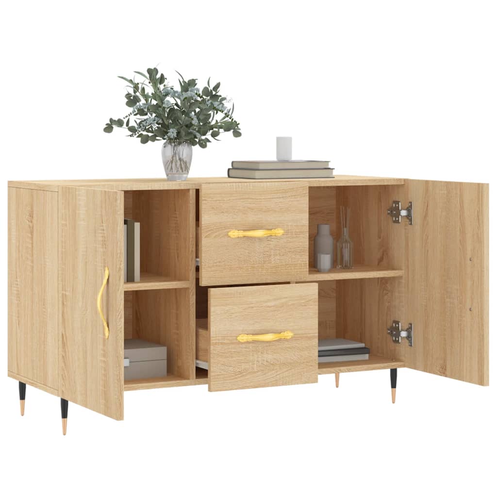 Credenza Rovere Sonoma 100x36x60 cm in Legno Multistrato - homemem39