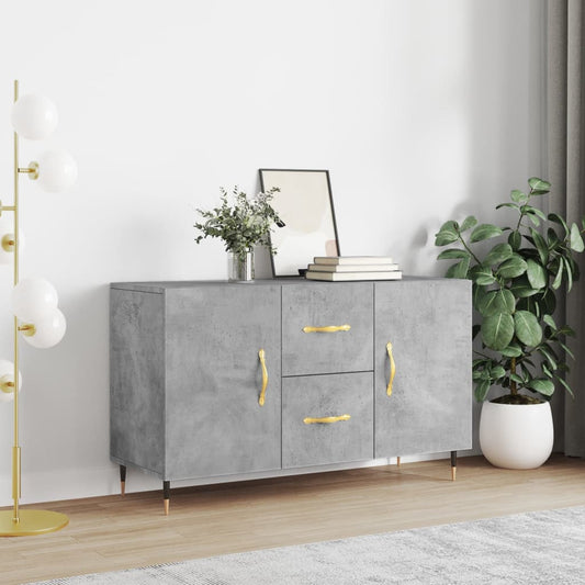 Credenza Grigio Cemento 100x36x60 cm in Legno Multistrato - homemem39