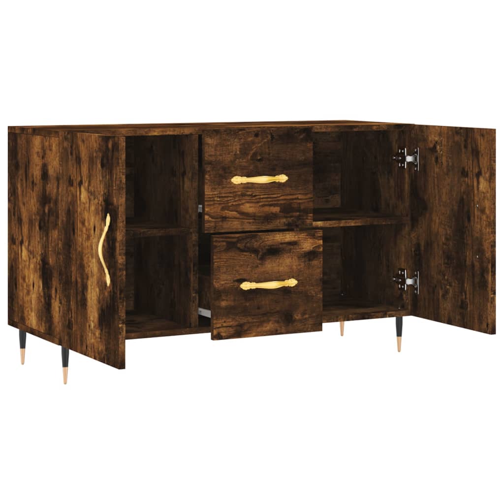 Credenza Rovere Fumo 100x36x60 cm in Legno Multistrato - homemem39