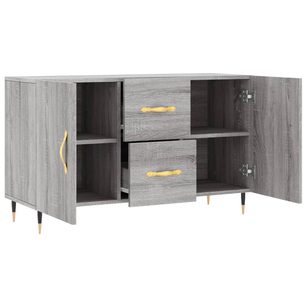 Credenza Grigio Sonoma 100x36x60 cm in Legno Multistrato - homemem39