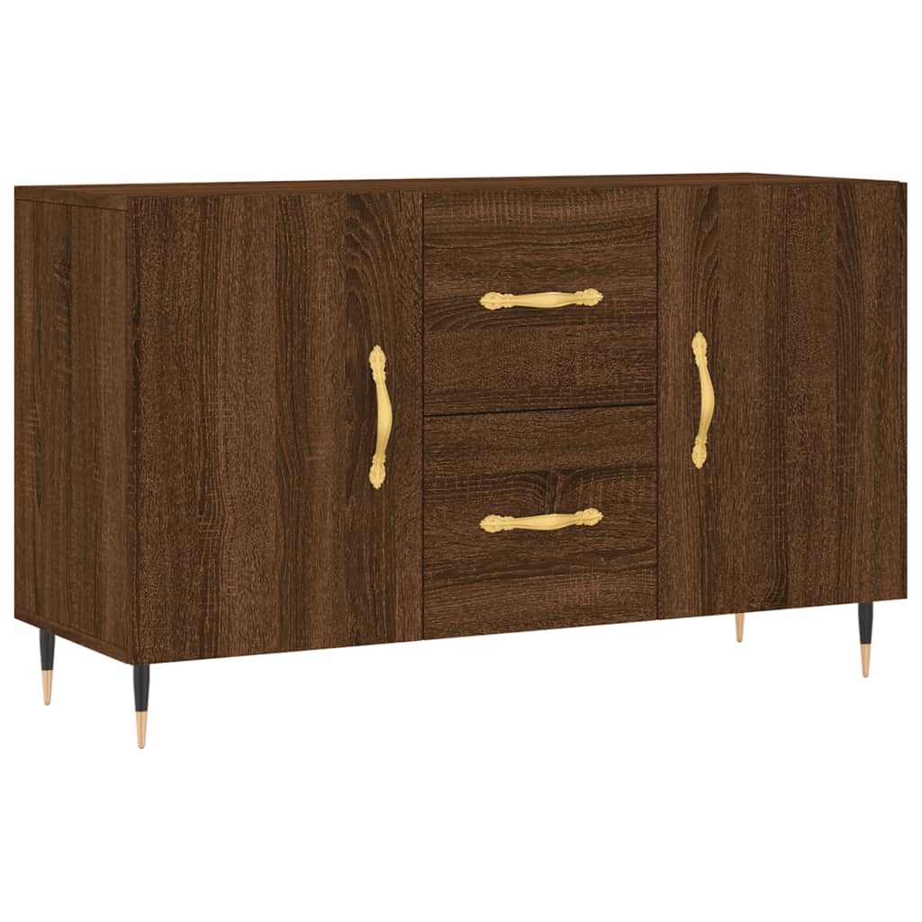 Credenza Rovere Marrone 100x36x60 cm in Legno Multistrato - homemem39