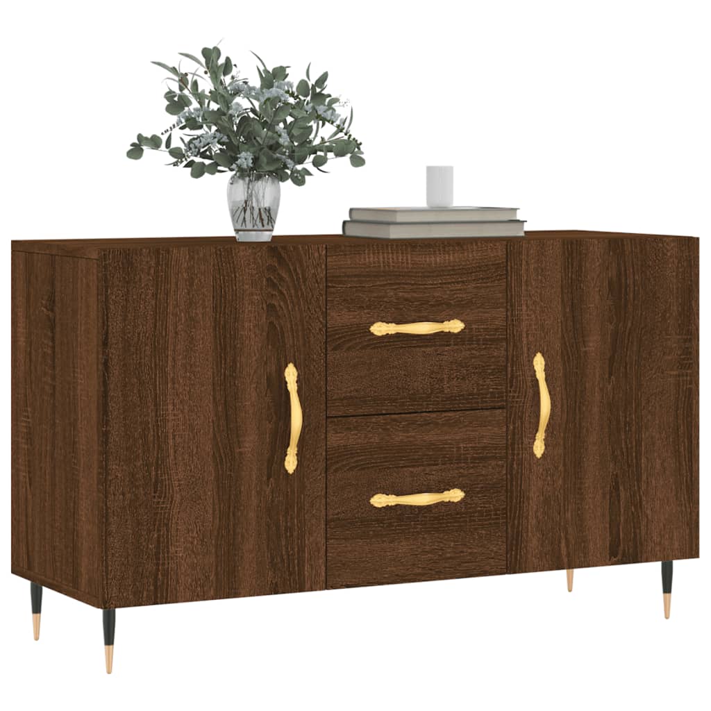 Credenza Rovere Marrone 100x36x60 cm in Legno Multistrato - homemem39