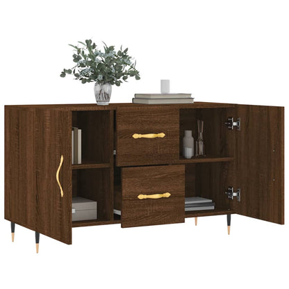 Credenza Rovere Marrone 100x36x60 cm in Legno Multistrato - homemem39