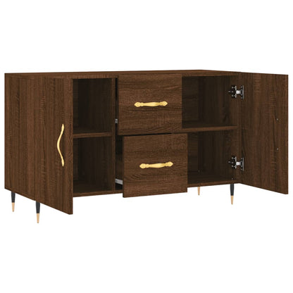 Credenza Rovere Marrone 100x36x60 cm in Legno Multistrato - homemem39