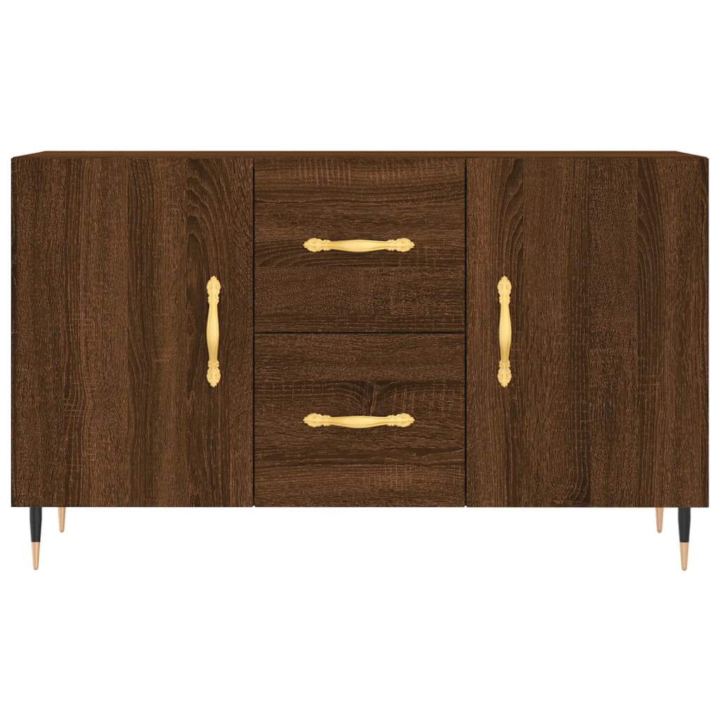 Credenza Rovere Marrone 100x36x60 cm in Legno Multistrato - homemem39