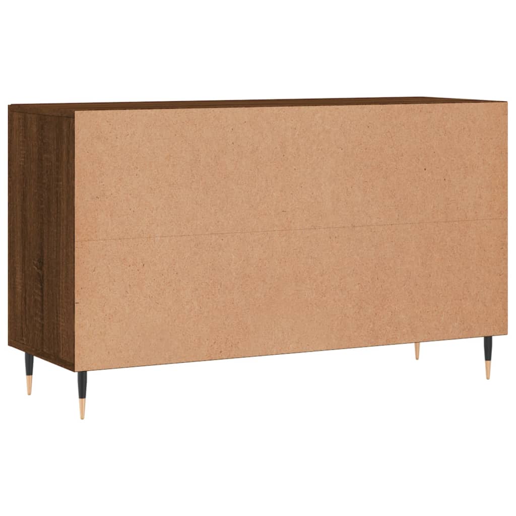 Credenza Rovere Marrone 100x36x60 cm in Legno Multistrato - homemem39