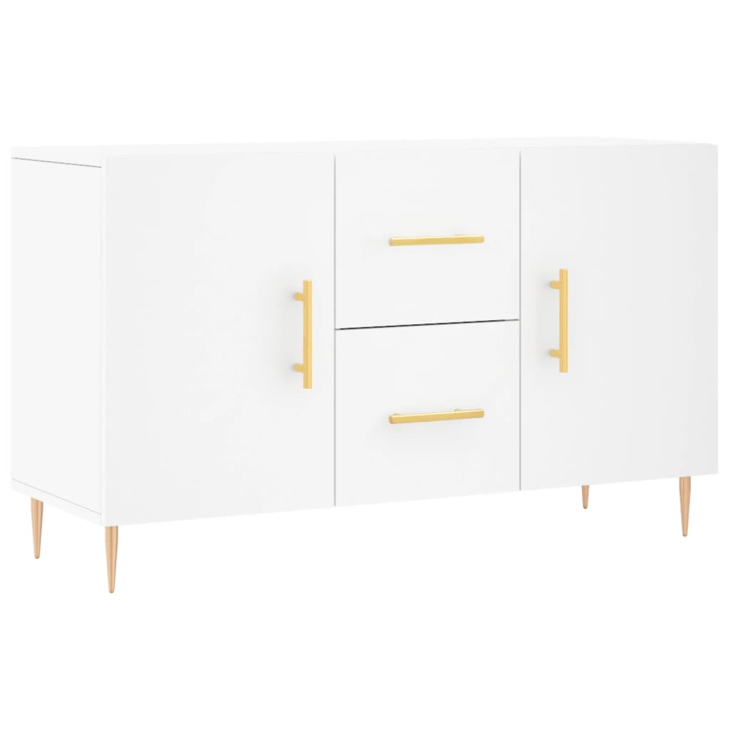 Credenza Bianca 100x36x60 cm in Legno Multistrato - homemem39