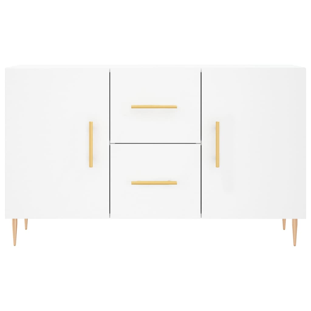 Credenza Bianca 100x36x60 cm in Legno Multistrato - homemem39