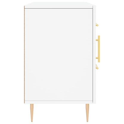 Credenza Bianca 100x36x60 cm in Legno Multistrato - homemem39