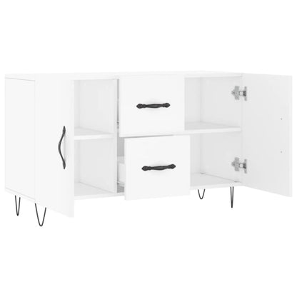 Credenza Bianca 100x36x60 cm in Legno Multistrato - homemem39