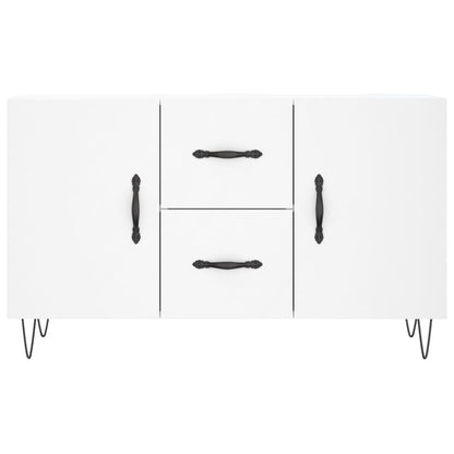 Credenza Bianca 100x36x60 cm in Legno Multistrato - homemem39