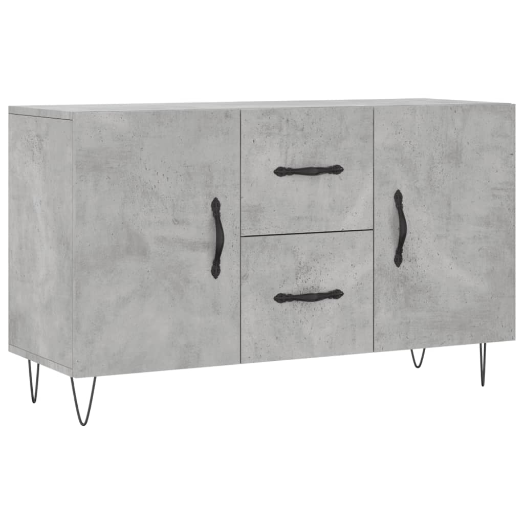 Credenza Grigio Cemento 100x36x60 cm in Legno Multistrato - homemem39