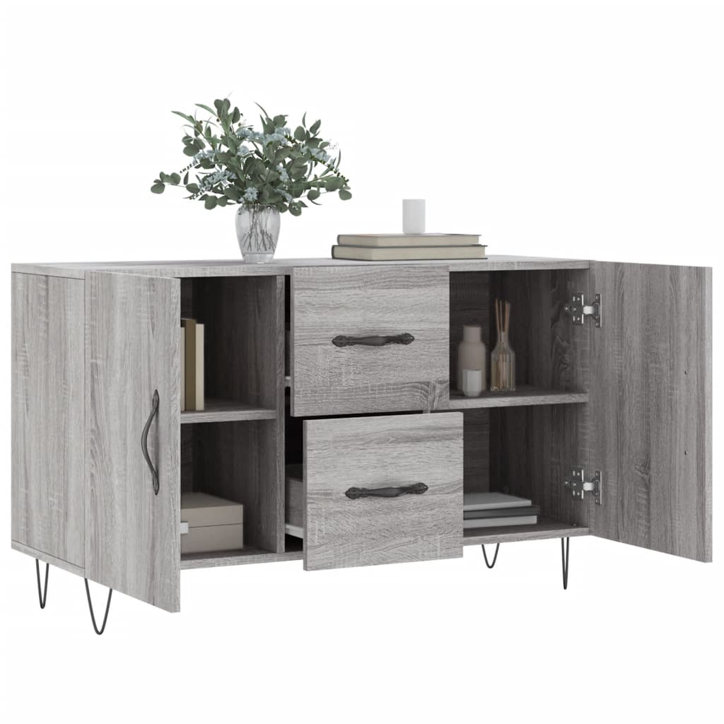 Credenza Grigio Sonoma 100x36x60 cm in Legno Multistrato - homemem39