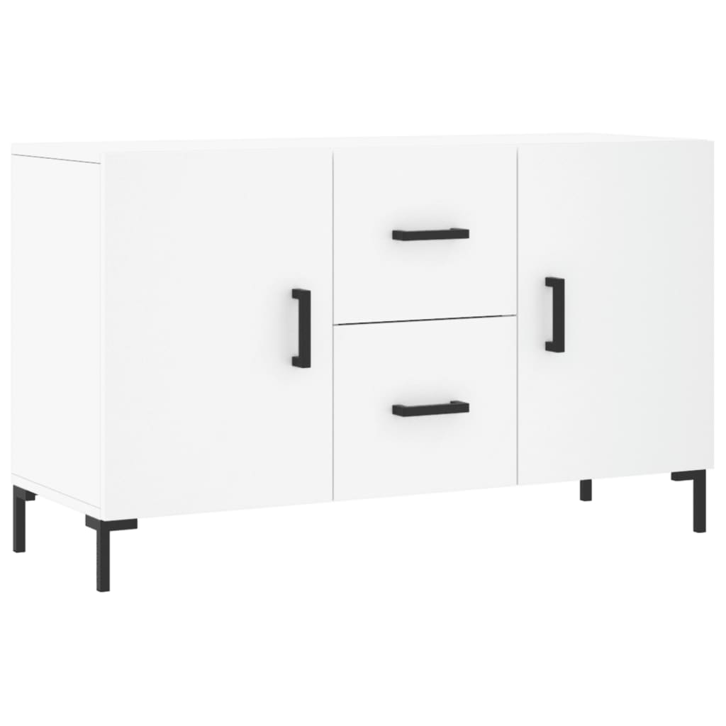 Credenza Bianca 100x36x60 cm in Legno Multistrato - homemem39