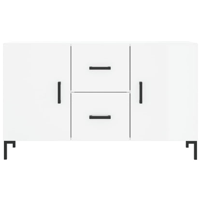 Credenza Bianco Lucido 100x36x60 cm in Legno Multistrato - homemem39