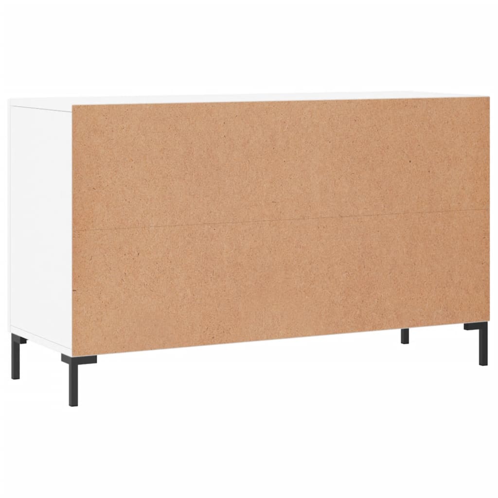 Credenza Bianco Lucido 100x36x60 cm in Legno Multistrato - homemem39