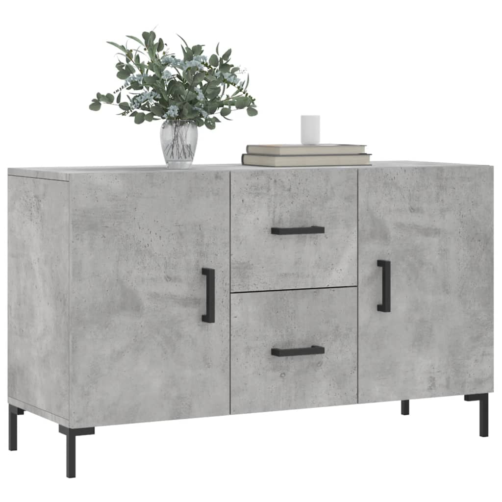 Credenza Grigio Cemento 100x36x60 cm in Legno Multistrato - homemem39