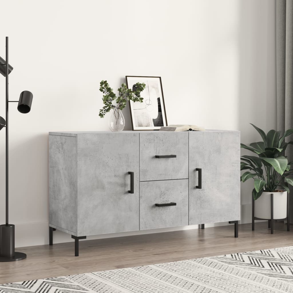 Credenza Grigio Cemento 100x36x60 cm in Legno Multistrato - homemem39