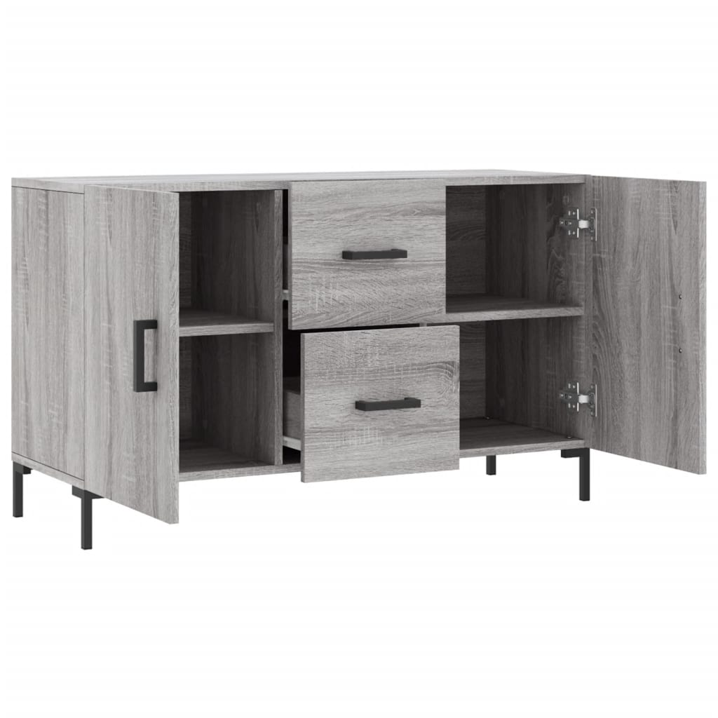 Credenza Grigio Sonoma 100x36x60 cm in Legno Multistrato - homemem39