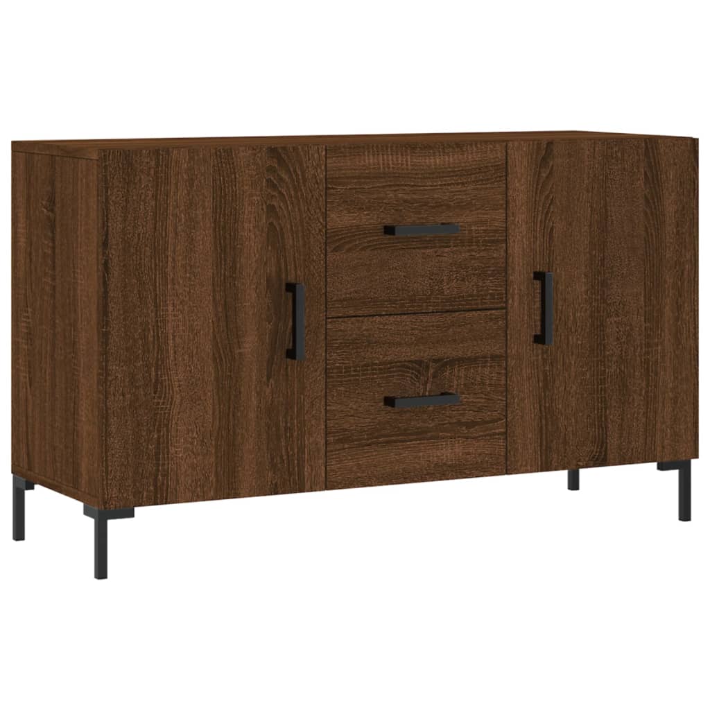 Credenza Rovere Marrone 100x36x60 cm in Legno Multistrato - homemem39