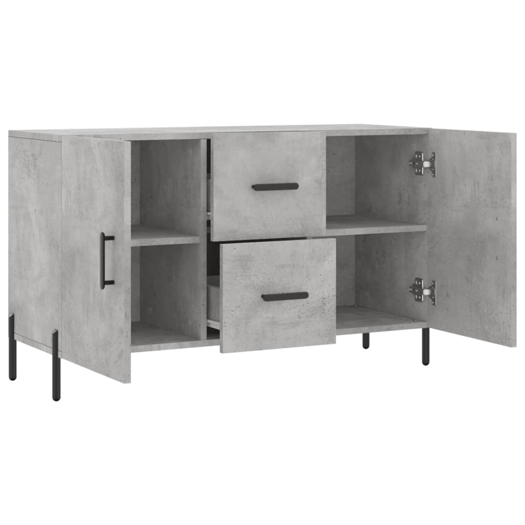 Credenza Grigio Cemento 100x36x60 cm in Legno Multistrato - homemem39