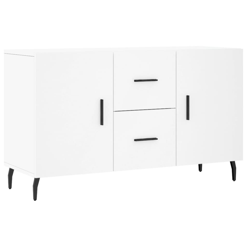 Credenza Bianca 100x36x60 cm in Legno Multistrato - homemem39