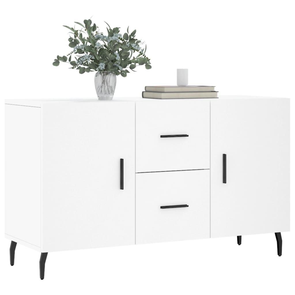 Credenza Bianca 100x36x60 cm in Legno Multistrato - homemem39