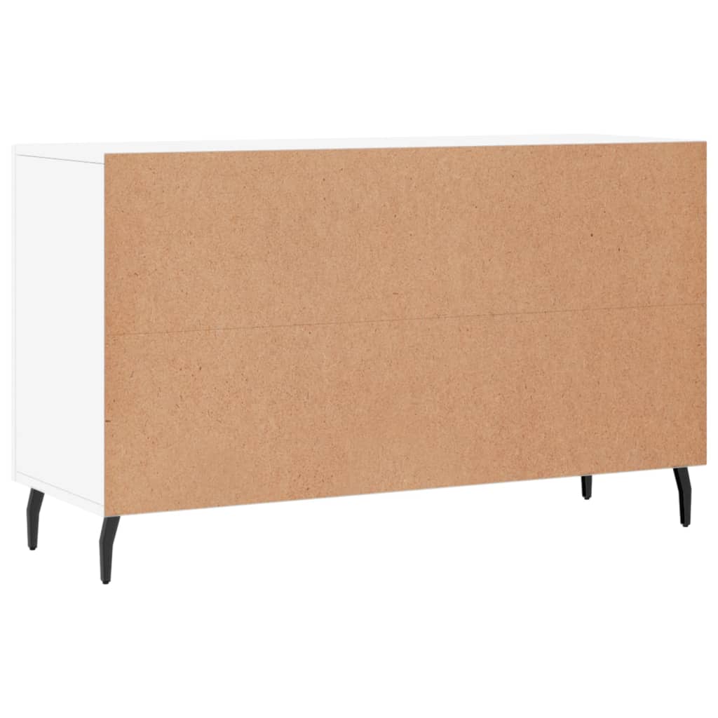 Credenza Bianca 100x36x60 cm in Legno Multistrato - homemem39