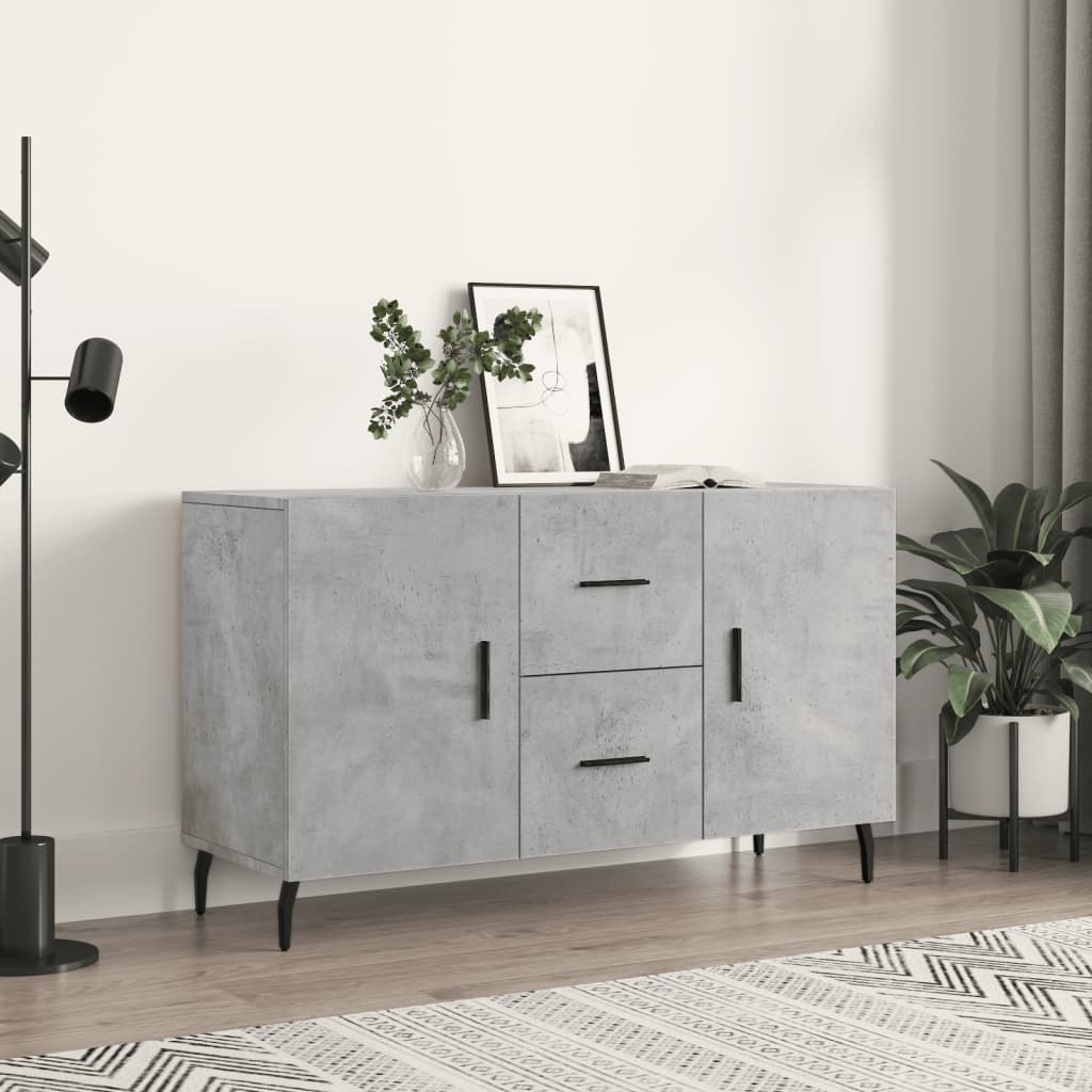 Credenza Grigio Cemento 100x36x60 cm in Legno Multistrato - homemem39