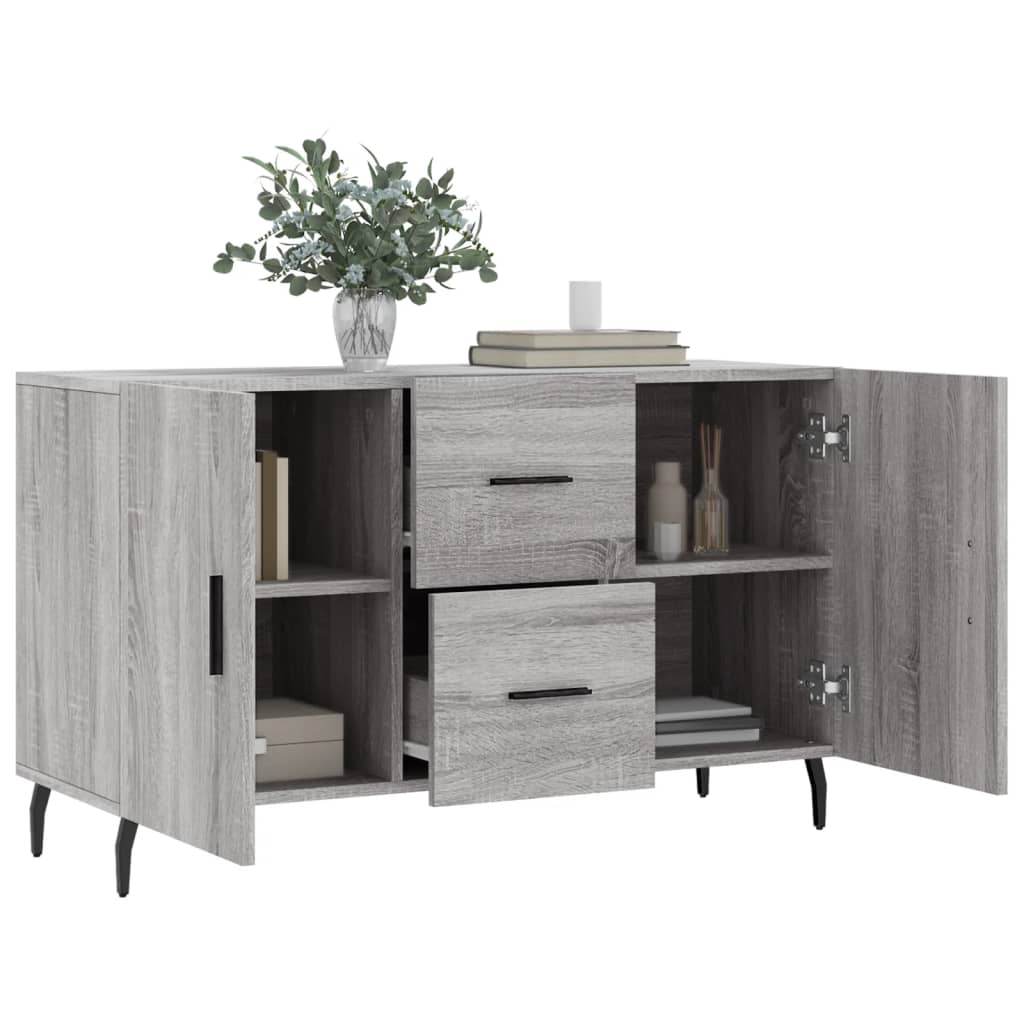 Credenza Grigio Sonoma 100x36x60 cm in Legno Multistrato - homemem39