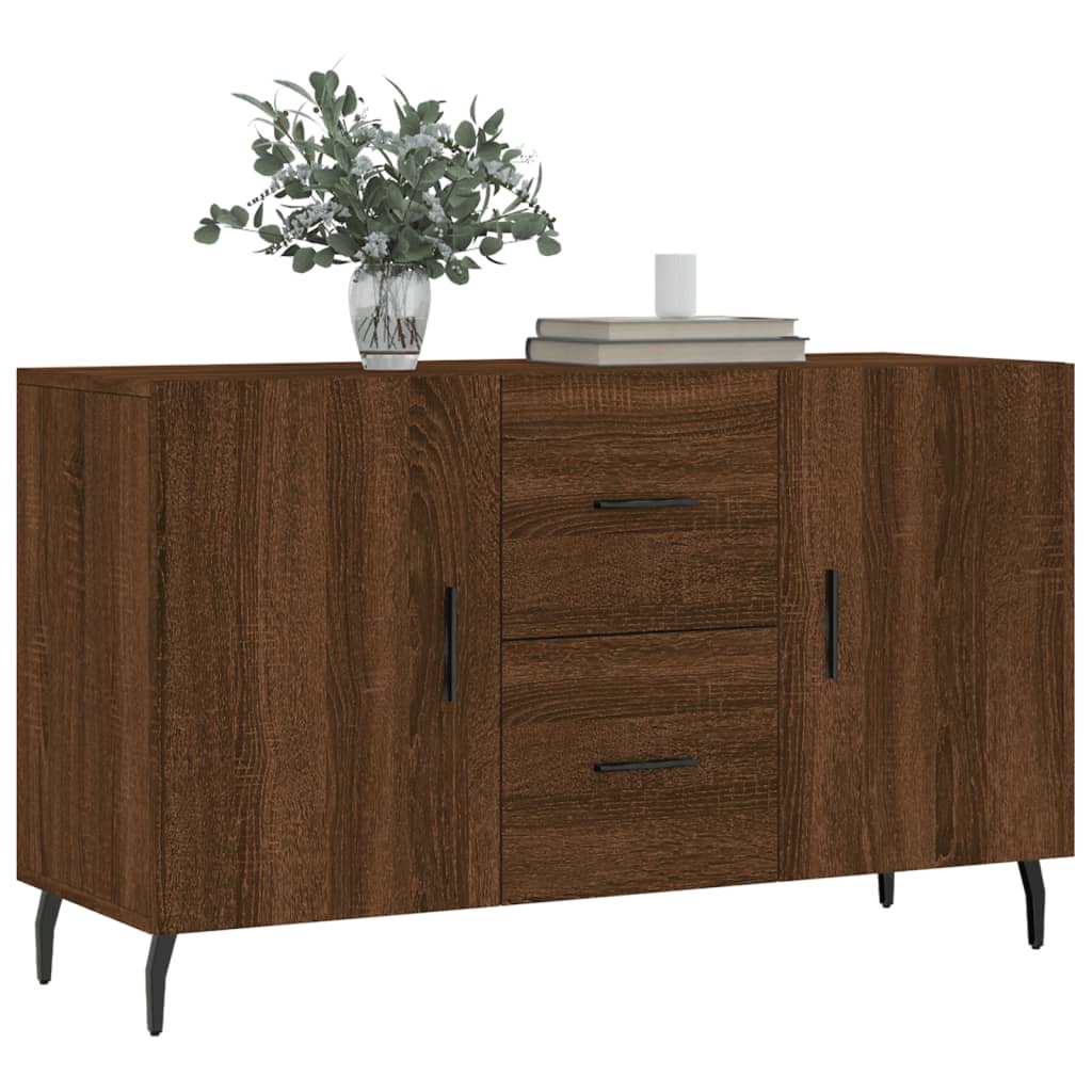 Credenza Rovere Marrone 100x36x60 cm in Legno Multistrato - homemem39