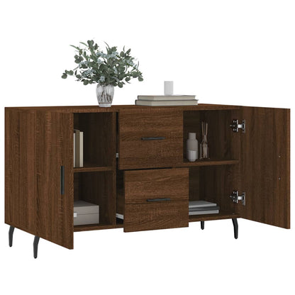 Credenza Rovere Marrone 100x36x60 cm in Legno Multistrato - homemem39