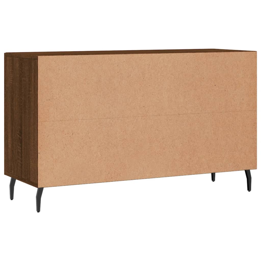 Credenza Rovere Marrone 100x36x60 cm in Legno Multistrato - homemem39