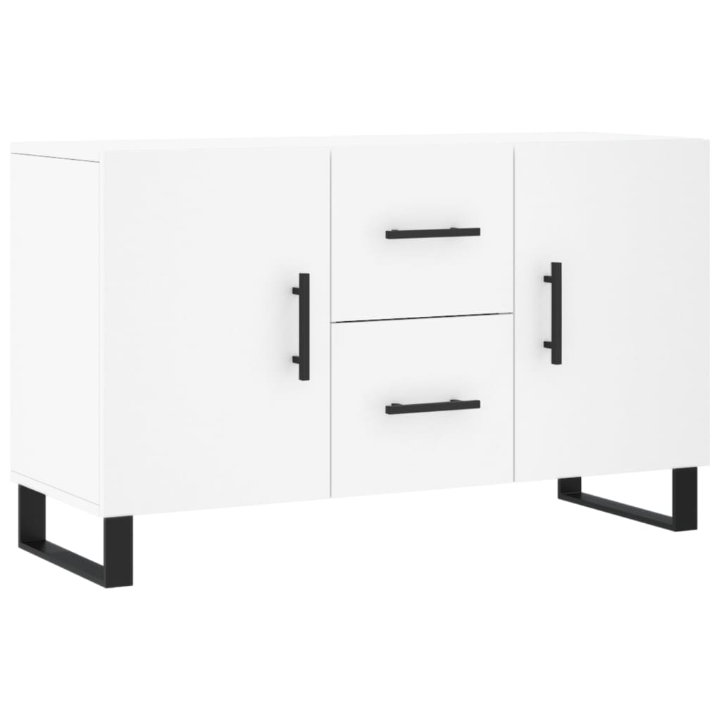 Credenza Bianca 100x36x60 cm in Legno Multistrato - homemem39